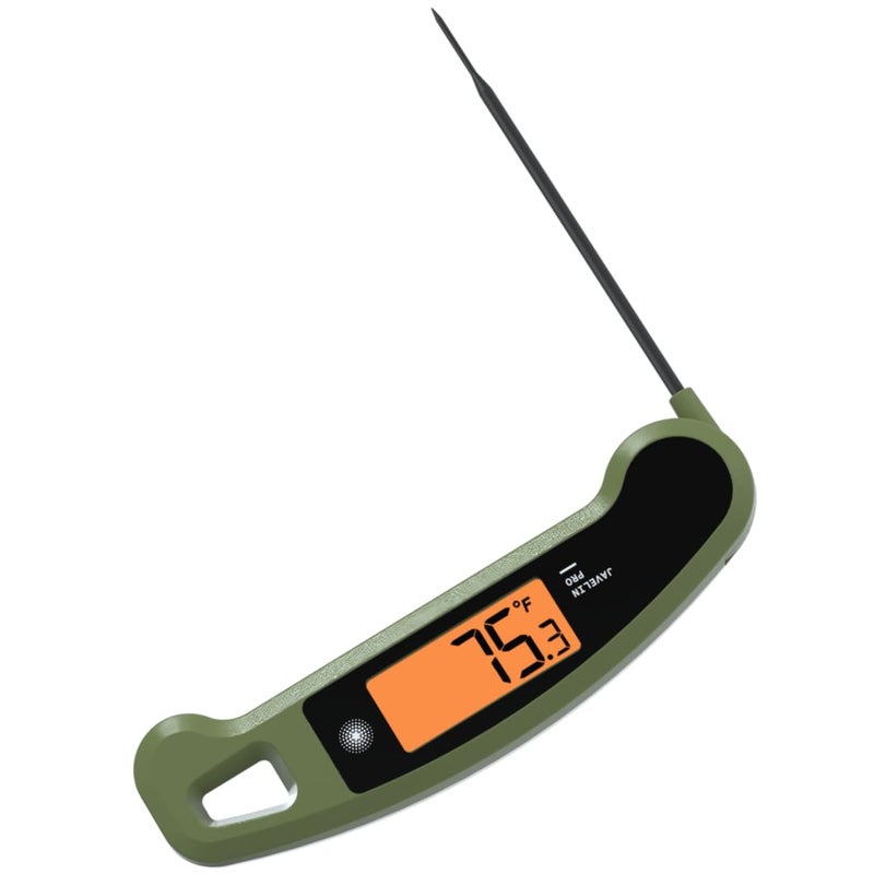 Lavatools JavelinÂ® PRO Classic Ultra-Fast 2-Second Professional Digital Instant Read Meat Thermometer for Grill and Cooking, Auto-Rotating Backlit Display, IP65 Water Resistant â€“ Olive - Image 2